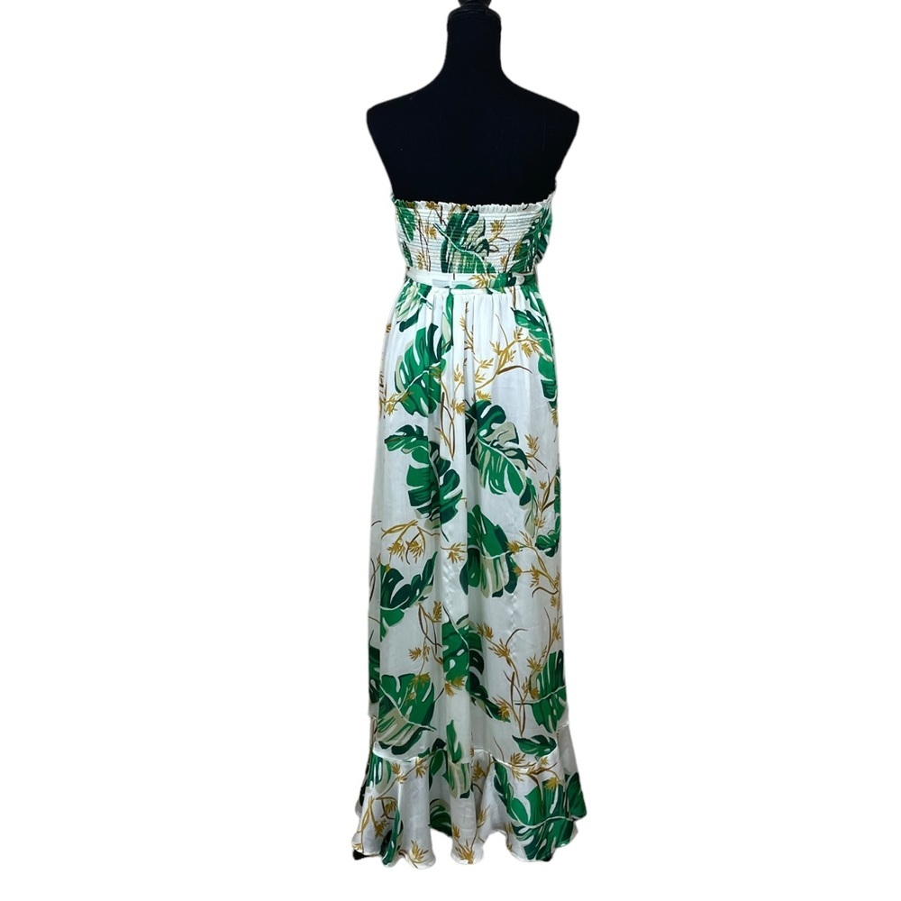The Webster at Target Green and White Palm Print Maxi Dress - Picture 4 of 10